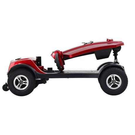 Red Metro Mobility Max Plus Indoor & Outdoor Mobility Scooter - Folded