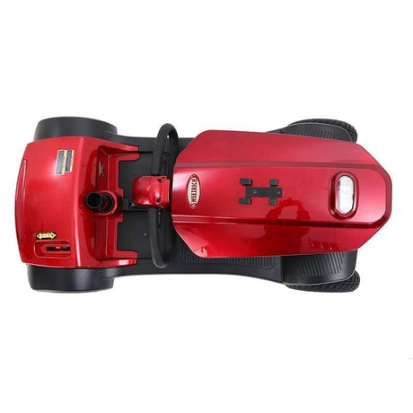 Red Metro Mobility Max Plus Indoor & Outdoor Mobility Scooter - Top View