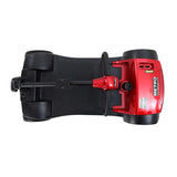 Red Metro Mobility Max Sport Portable Travel Mobility Scooter - Top View