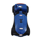 Blue Metro Mobility Patriot 4-Wheel Travel Mobility Scooter - Top View