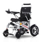 Silver Black Metro Mobility iTravel Plus Power Wheelchair - Angled View