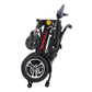 Black Metro Mobility iTravel Plus Power Wheelchair - Folded