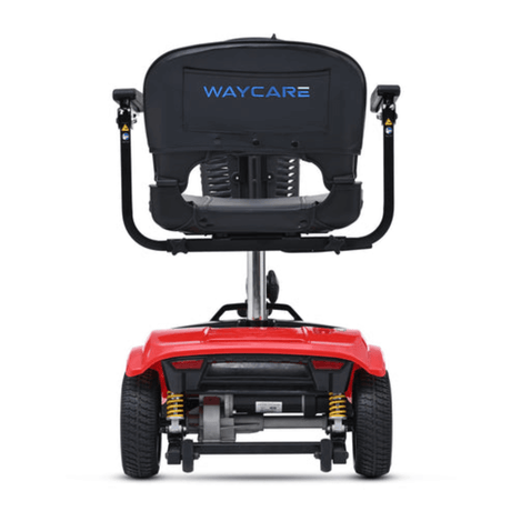 Red Metro Mobility Waycare Elite4 - Back View