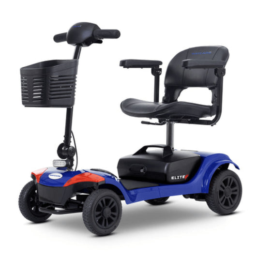 Blue Metro Mobility Waycare Elite4 - Angled View