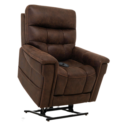 Partially Lifted Badlands Walnut VivaLift Radiance Power Lift Chair PLR-3955