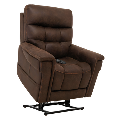 Partially Lifted Badlands Walnut VivaLift Radiance Power Lift Chair PLR-3955