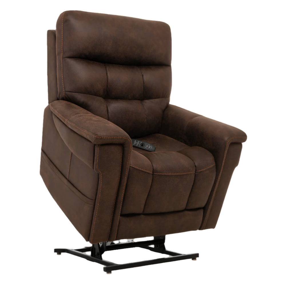 Partially Lifted Badlands Walnut VivaLift Radiance Power Lift Chair PLR-3955