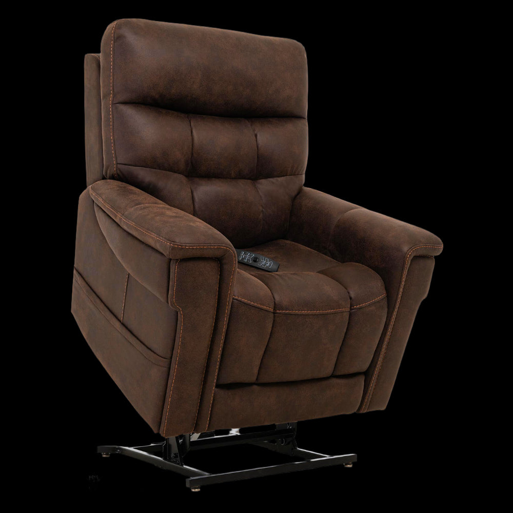 Partially Lifted Badlands Walnut VivaLift Radiance Power Lift Chair PLR-3955