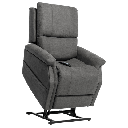 Partially Lifted Gray Pride Mobility Vivalift Metro 2 PLR-925 Lift Chair 