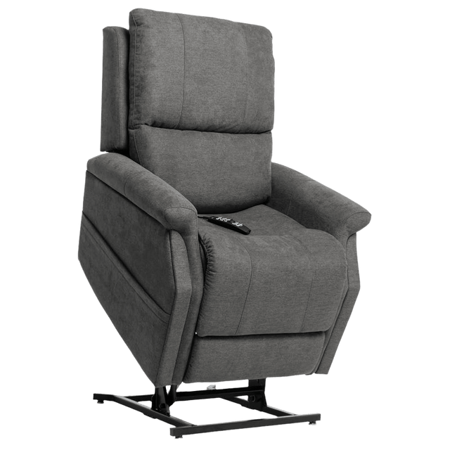 Partially Lifted Gray Pride Mobility Vivalift Metro 2 PLR-925 Lift Chair 