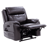Chestnut Color Pride Sitting Pretty Lift Chair Evolution LC-435 - Footrest Extension - Angled View
