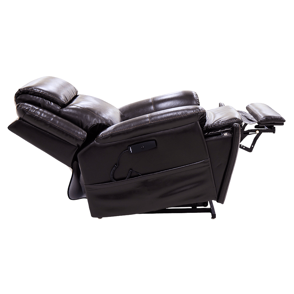 Chestnut Color Pride Sitting Pretty Lift Chair Evolution LC-435 - Reclined Position  - Side View