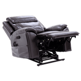 Chestnut Color Pride Sitting Pretty Lift Chair Evolution LC-435 - Reclined Position - Angled View
