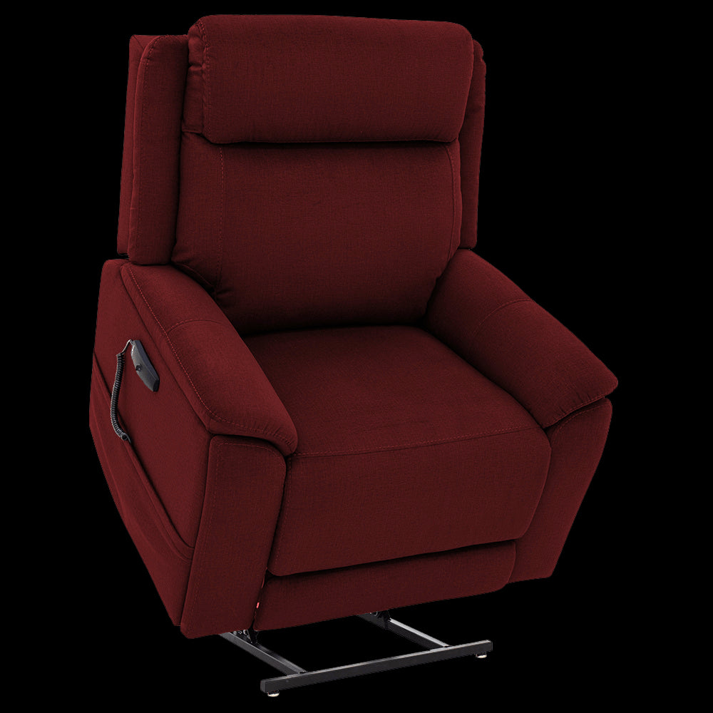 Syrah Color Pride Sitting Pretty Lift Chair Evolution LC-435 - Lifted Position - Angled View