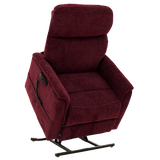 Cabernet Color Pride Sitting Pretty Lift Chair Genesis LC-150 - Lifted Position - Angled View