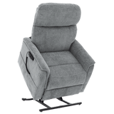 Shale Color Pride Sitting Pretty Lift Chair Genesis LC-150 -  Lifted Position - Angled View
