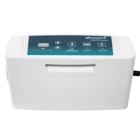 Proactive Medical Protekt Aire 5000DX LAL Alternating Pressure Mattress System - Close-up view of the control panel