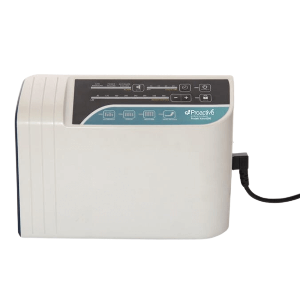 Proactive Medical Protekt Aire 6000 LAL Alternating Pressure Mattress System - Close-up view of the control panel