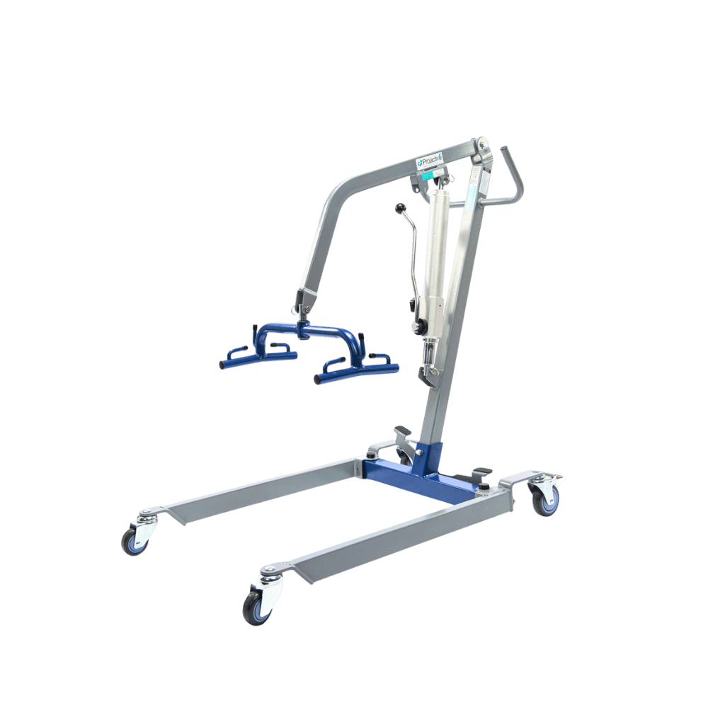 Proactive Medical Protekt Transformer Hydraulic Manual Patient Lift (400 lbs. Capacity) - Side Angled View