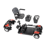 Red Drive Medical Scout LT 4-Wheel Compact Travel Power Scooter Disassembled Parts 