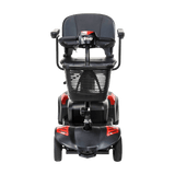 Red Drive Medical Scout LT 4-Wheel Compact Travel Power Scooter Front View