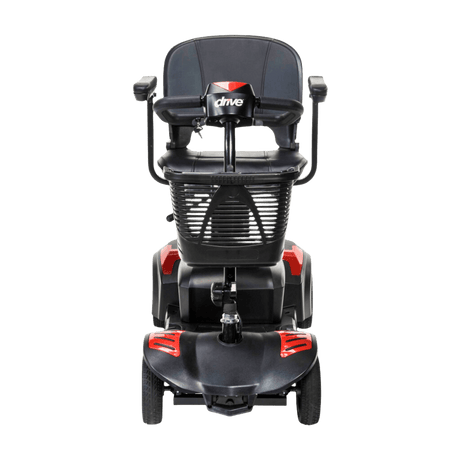 Red Drive Medical Scout LT 4-Wheel Compact Travel Power Scooter Front View