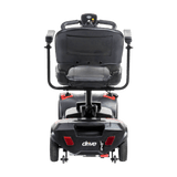 Red Drive Medical Scout LT 4-Wheel Compact Travel Power Scooter Rear View