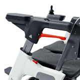 Enhance Mobility Roamate 3-in-1 Power Rollator in white color - Handle Bars Closeup View