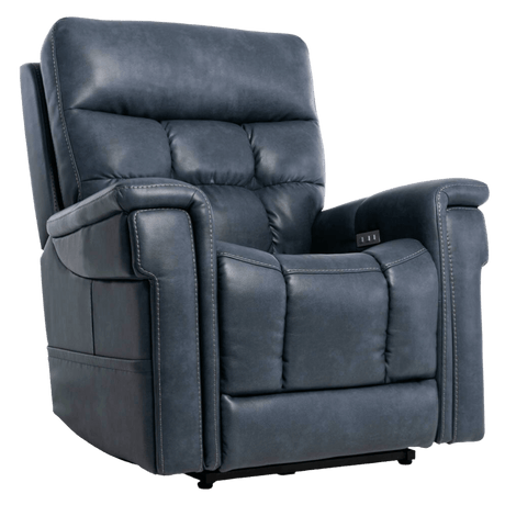 Slate Color Pride Mobility VivaLift Ultra PLR-4955 Power Lift Chair Angled View