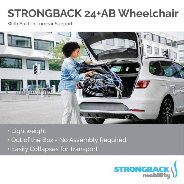 Strongback Mobility Strongback 24+AB Lightweight Ergonomic Wheelchair-My Perfect Scooter