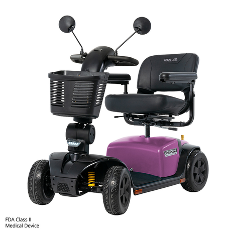 Sugar Plum Color Pride Victory® Platinum 4 Wheel Mobility - Angled View