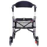 Gray Triumph Mobility Escape Adjustable Rollator - Rear View