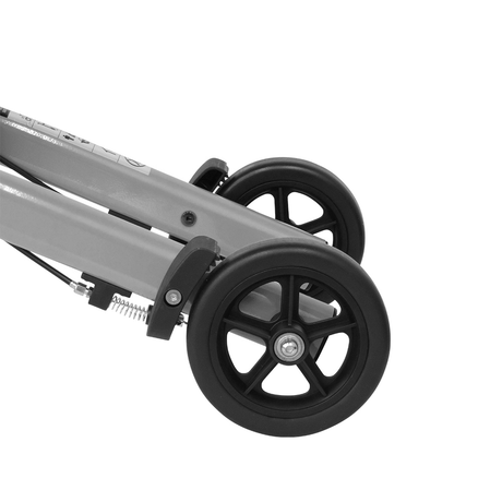 Triumph Mobility Escape Mini Compact Folding Rollator - Close-up of the Wheels 