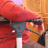 Triumph Mobility Escape Mini Compact Folding Rollator - Armrest Close-up View