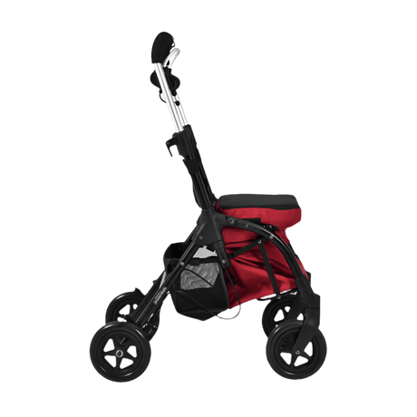 Triumph Mobility Shopping Rollator - Seat Converted - Side View 