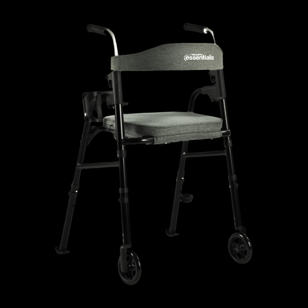 Triumph Mobility Travel Rollator With Backrest 