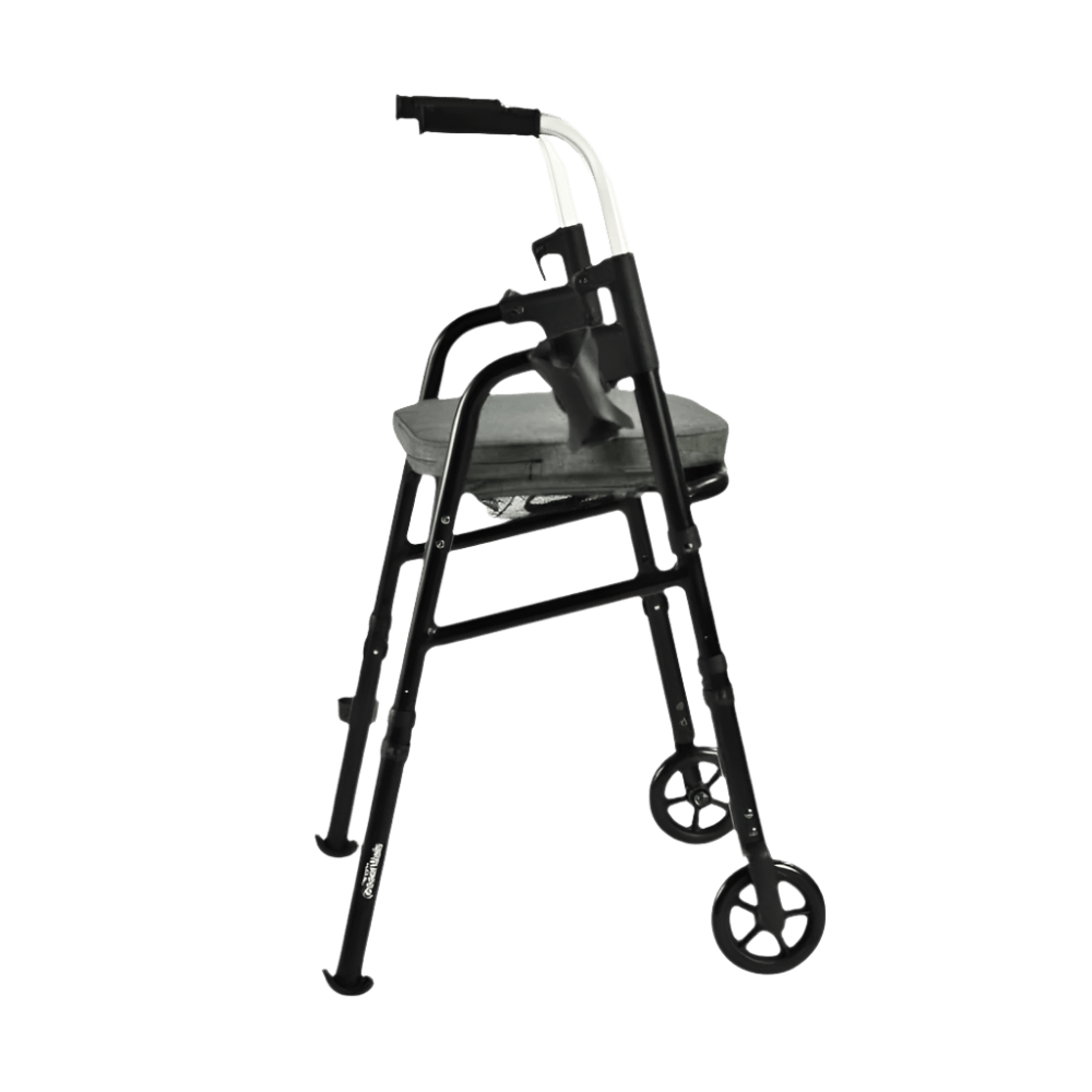 Triumph Mobility Travel Rollator Without Backrest - Side View 