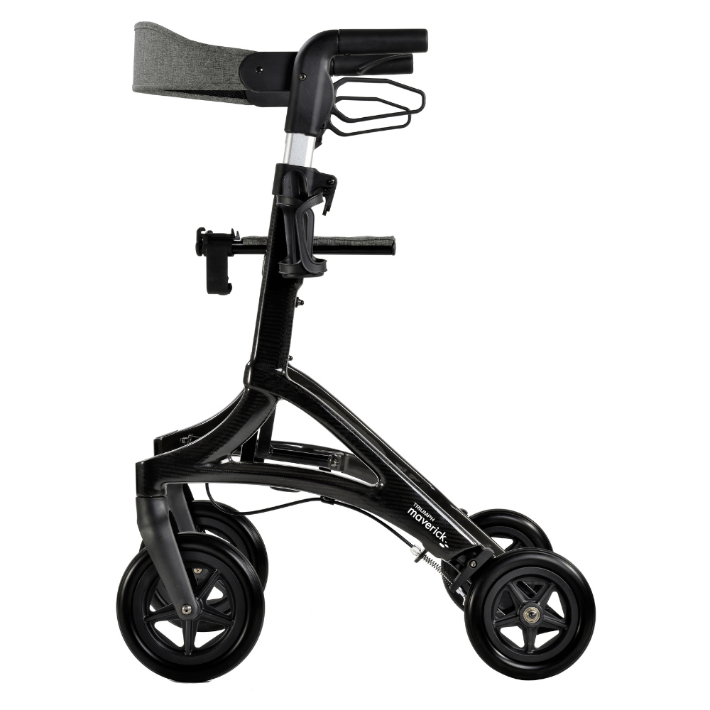 Triumph Mobility Maverick Carbon Fibre Rollator - Side View