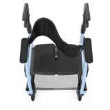 Sky Blue Color Triumph Mobility Prestige All-in-one Rollator and Transport Chair  - Top View
