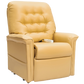 Ultra Leather Buff Pride Mobility Heritage LC-358 Lift Chair Angled Front View