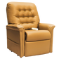 Ultra Leather Pecan Pride Mobility Heritage LC-358 Lift Chair Angled Front View