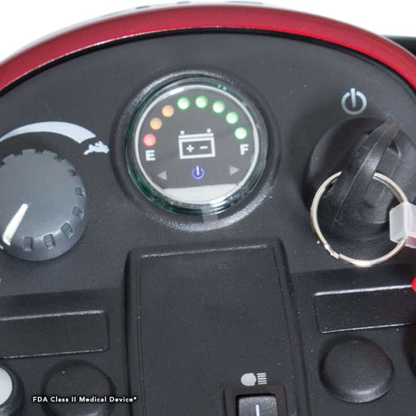 Pride Victory® 9 Disassembling Portable 4-Wheel Scooter - Closeup View of the Control Panel