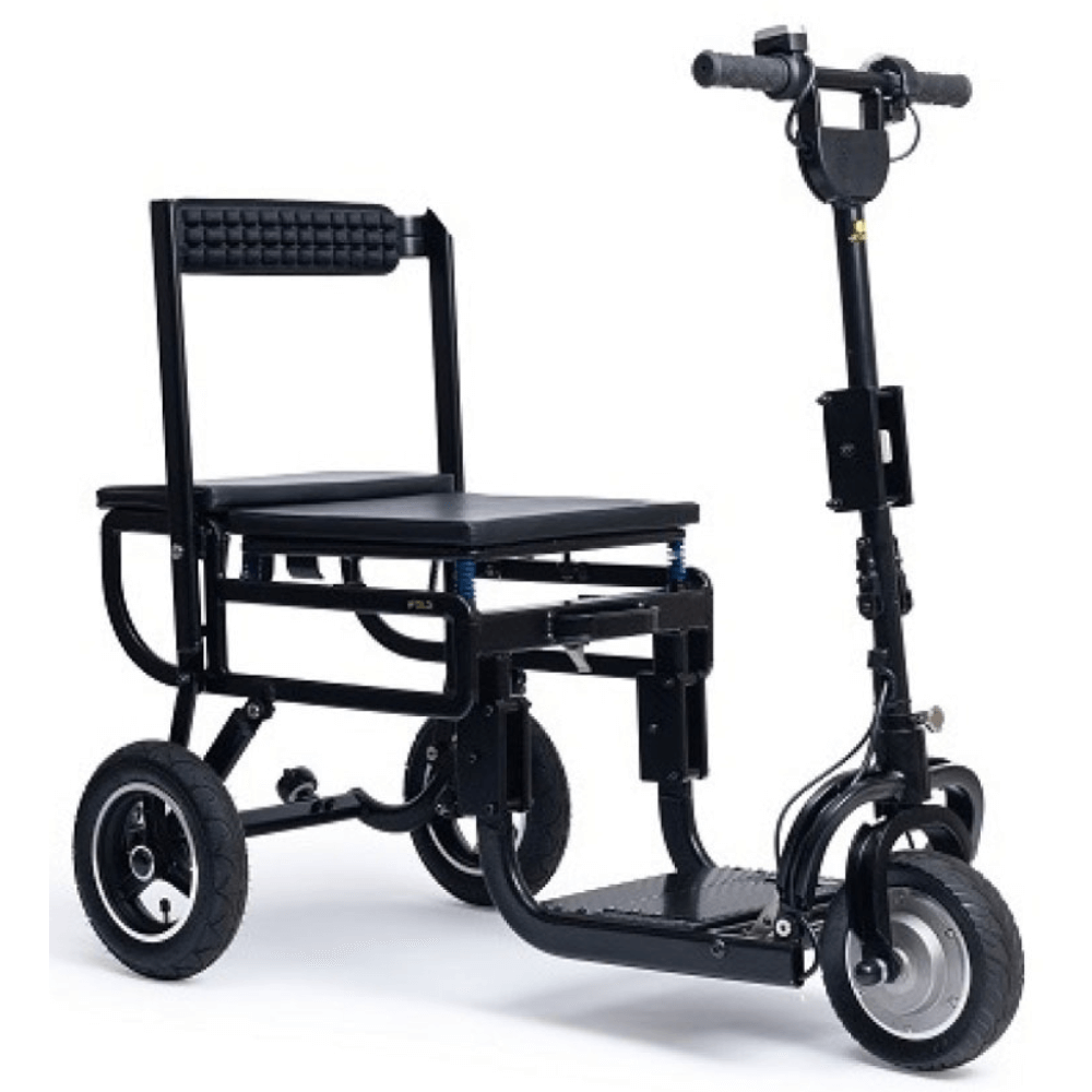 eFOLDi Lite Compact Foldable Mobility Scooter Angled View
