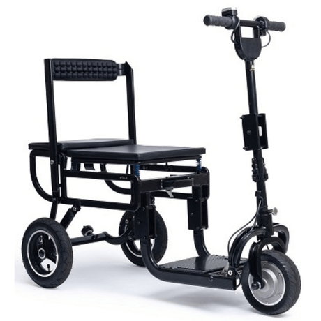 eFOLDi Lite Compact Foldable Mobility Scooter Angled View