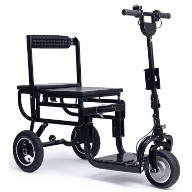 eFOLDi Lite Compact Foldable Mobility Scooter Angled View