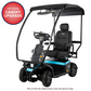 Pride PX4 All Terrain Mobility Scooter - Angled View - With Canopy
